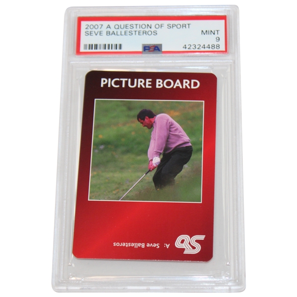 Seve Ballesteros 2007 A Question Of Sport Card PSA Graded 9 