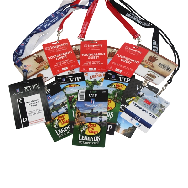 Large Grouping of Various Insperity, Legends VIP, 3M & more Credentials & Badges