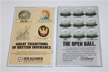 Multi-Major Winner David Graham Signed Five (5) Strokesaver Books - Carnoustie, Troon & others JSA ALOA