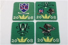 2008 Club Stitched Coasters with 2016 US Open Oakmont & Southern Hills CC Fine Napkin Sets