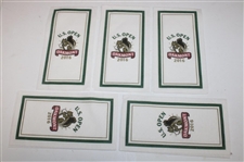 2008 Club Stitched Coasters with 2016 US Open Oakmont & Southern Hills CC Fine Napkin Sets