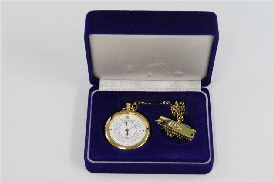 The Crowns 40th Anniversary Past Champions Pocket Watch w/Blue Box