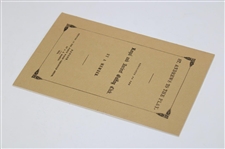 1994 'St. Andrews To The Play - Dedicated to R&A' Ltd Ed 40/300 Booklet - Facsimile of 1854 Booklet