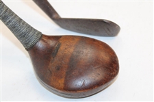 Two (2) Woodshaft Clubs - Spalding Gold Medal Iron & J. Mackrell Driver