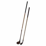 Two (2) Woodshaft Clubs - Spalding Gold Medal Iron & J. Mackrell Driver