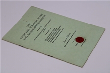 1938 'The Standard Scratch Score And Handicapping Scheme' Booklet