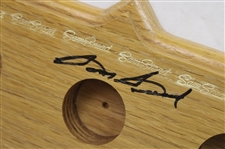 Sam Snead Signed Wood Golf Ball Display JSA ALOA