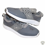 John Daly Signed Match Used Grey & Blue Puma Golf Shoes - Daly Collection