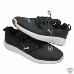 John Daly Signed Match Used Black & White Puma Golf Shoes - Daly Collection