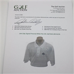 John Daly Signed Personal White Polo 3XL Golf Shirt JSA ALOA