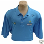 John Daly Signed Sky Blue Cool Fish Collared Shirt with Sponsors JSA ALOA