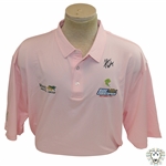 John Daly Signed Pink Cool Fish Collared Shirt with Sponsors JSA ALOA