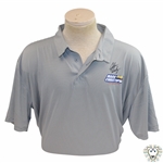 John Daly Signed Grey & Light Grey Striped Dignity Collared Shirt with Sponsors JSA ALOA