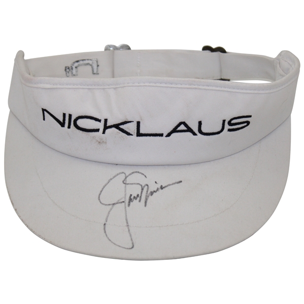 Jack Nicklaus Signed Nicklaus Visor JSA ALOA