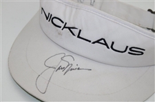 Jack Nicklaus Signed 'Nicklaus' Visor JSA ALOA