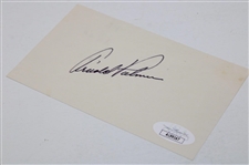 Arnold Palmer Signed Index Card JSA #AL99167