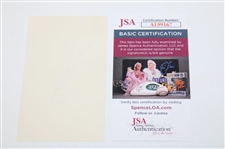 Arnold Palmer Signed Index Card JSA #AL99167