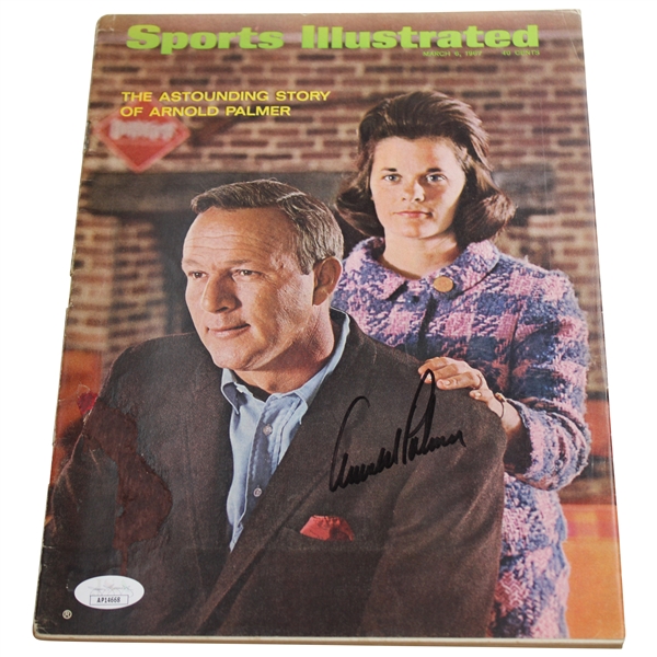 Arnold Palmer Signed March 1967 Sports Illustrated Magazine JSA #AP14668