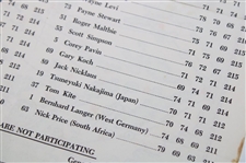 1986 Masters Tournament Thursday, Friday & Sunday Official Pairing Sheets - Jack Nicklaus Winner