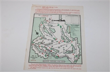 1986 Masters Tournament Thursday, Friday & Sunday Official Pairing Sheets - Jack Nicklaus Winner