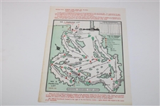1986 Masters Tournament Thursday, Friday & Sunday Official Pairing Sheets - Jack Nicklaus Winner