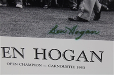 Ben Hogan Signed 1953 Open Champion at Carnoustie Poster JSA #AY50963