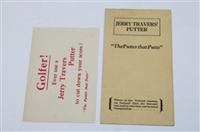 'Jerry Travers Putter' Pamphlet