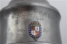 1899 St. Augustine Golf Club  2nd Place Trophy Tankard Won by LR Marshall