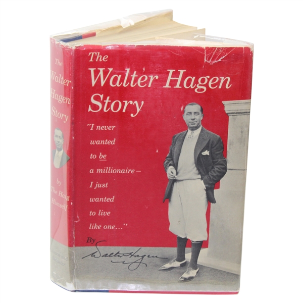 Walter Hagen Signed 1956 The Walter Hagen Story 1st Edition Book JSA ALOA