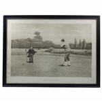 1899 Fine Art Society London John Charles Dollman Black And White Photogravure 'The End Of Golf'