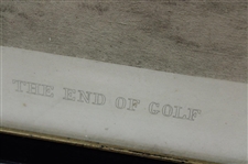 1899 Fine Art Society London John Charles Dollman Black And White Photogravure 'The End Of Golf'