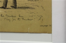 1885 R. M. Illustration 'Play For The Bunker Sir, Play For The Bunker!' - Framed