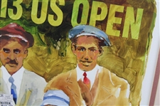 1913 US Open Matted Print Robert Fleming