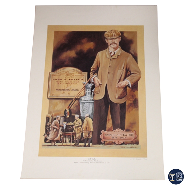 John Henry Taylor Limited Edition 79/250 Portrait Print 