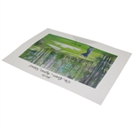 Ben Hogan Signed 1967 Masters The Hawk Flies Again Poster Print JSA #AY50965