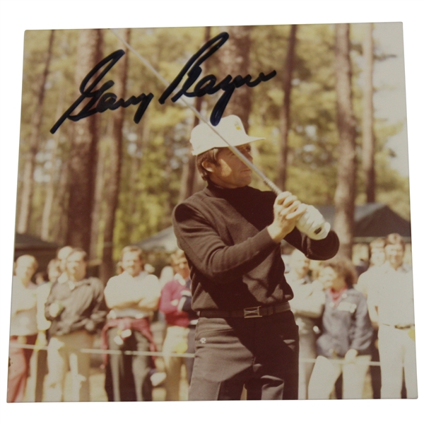Gary Player Signed Masters Post-Swing Original Kodak Photo JSA ALOA