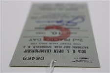 Jack Nicklaus Signed 1980 US Open at Baltusrol June 10th Practice Day Ticket #06469 JSA ALOA
