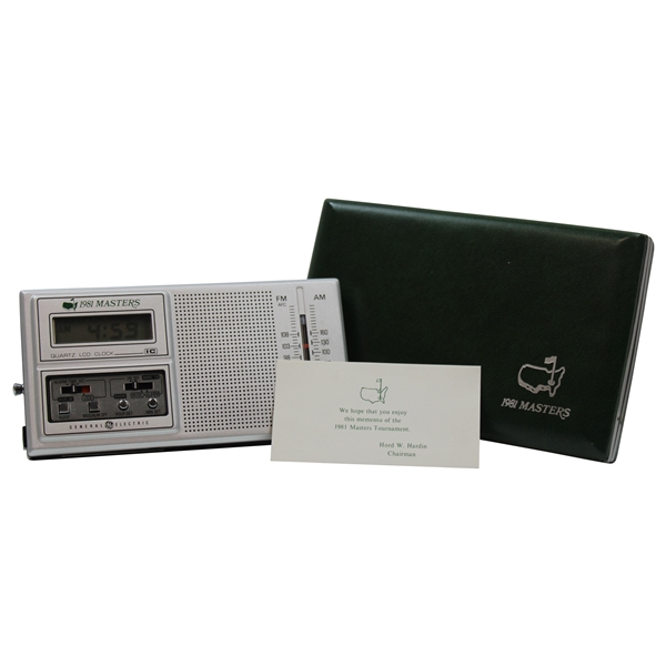 1981 Masters Tournament Gift Quartz Clock Radio in Original Case