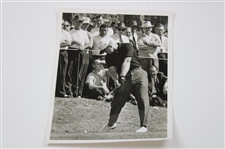 Three (3) Jack Nicklaus 8x10 Photos - Putting, Mid Swing and on Tee with others