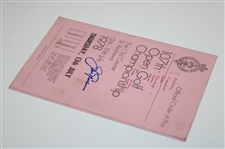 Jack Nicklaus Signed 1978 The Open at St. Andrews Thursday Order of Play Booklet JSA ALOA