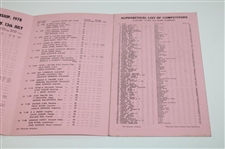 Jack Nicklaus Signed 1978 The Open at St. Andrews Thursday Order of Play Booklet JSA ALOA