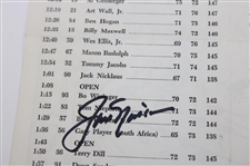 Jack Nicklaus Signed 1965 Masters Tournament Saturday Pairing Sheet JSA ALOA