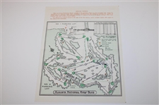 Jack Nicklaus Signed 1965 Masters Tournament Saturday Pairing Sheet JSA ALOA
