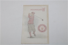 C. 1910 Murad Cigarettes Tobacco Golf Silk - University of Wisconsin