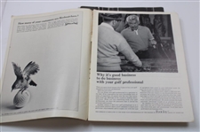 Six (6) Vintage Golf Magazines Featuring Ken Venturi or Congressional CC 1964-76