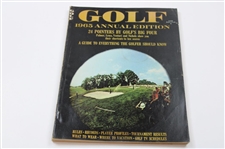 Six (6) Vintage Golf Magazines Featuring Ken Venturi or Congressional CC 1964-76