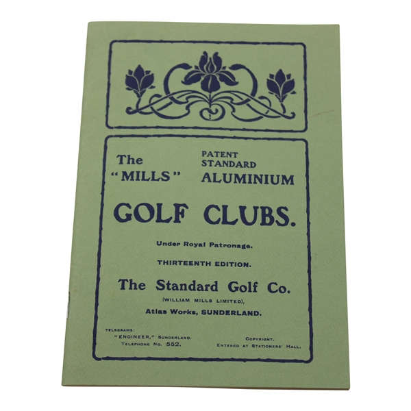 1987 Reprint Of 13th Ed. 1909 Mills Golf Club Catalog
