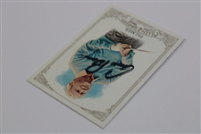 Arnold Palmer Signed 2012 Topps Allen and Ginter Golf Card JSA #P57616