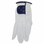 Classic Arnold Palmer ADP Left Handed White w/Navy Golf Glove in Excellent Condition