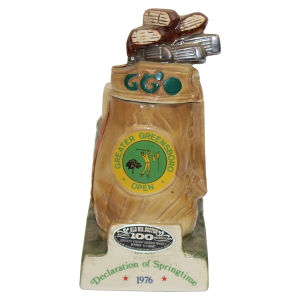 1976 Greater Greensboro Open Old Mr Boston 100 Whiskey Bottle